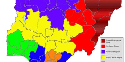 Нигерийская мапа показује Државе