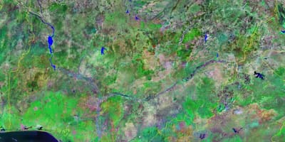 Карта Нигерији планине