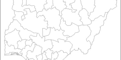 Празна мапа Нигерији