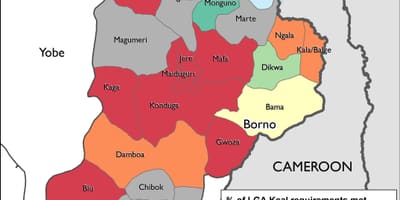 Картицу североисточној Нигерији