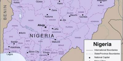 Детаљна мапа Нигерији