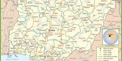 Пуна карта Нигерији